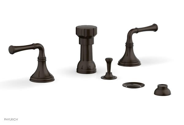 Phylrich - 3Ring Four Hole Bidet Set - Lever Handles