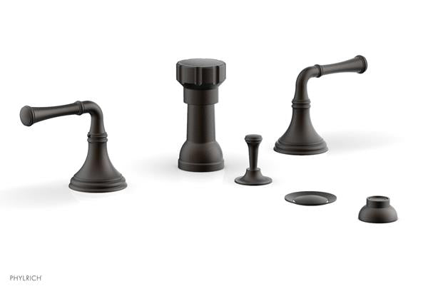 Phylrich - 3Ring Four Hole Bidet Set - Lever Handles