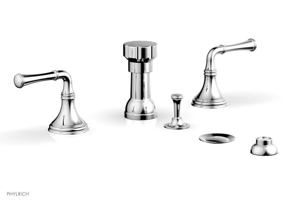 Phylrich - 3Ring Four Hole Bidet Set - Lever Handles