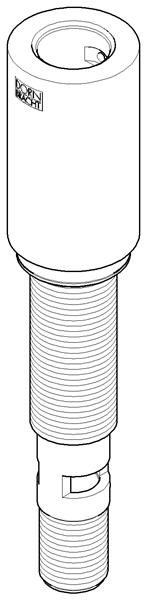 Dornbracht - Connection For Bathtub Vertical Assembly Ø 40 X 196 Mm