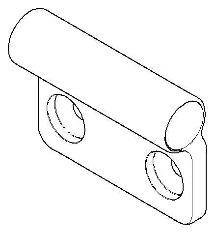 Dornbracht - Holder For Toilet Paper Holder 57 X 43 X 17 Mm - Brushed Platinum