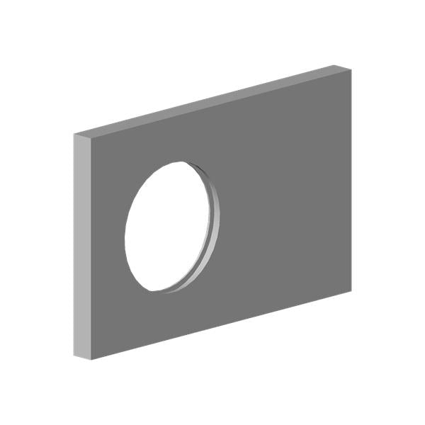 Dornbracht - Escutcheon 78 X 125 X 8 Mm - Champagne (22Kt Gold)