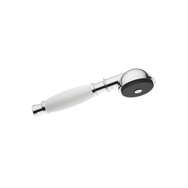 Dornbracht - Madison Metal Hand Shower With Porcelain (White) Handle Flowreduce