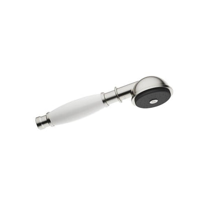 Dornbracht - Madison Metal Hand Shower With Porcelain (White) Handle Flowreduce