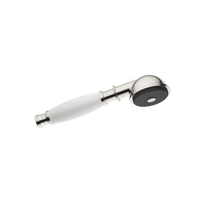 Dornbracht - Madison Metal Hand Shower With Porcelain (White) Handle Flowreduce