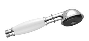Dornbracht - Madison Metal Hand Shower With Porcelain (White) Handle Flowreduce