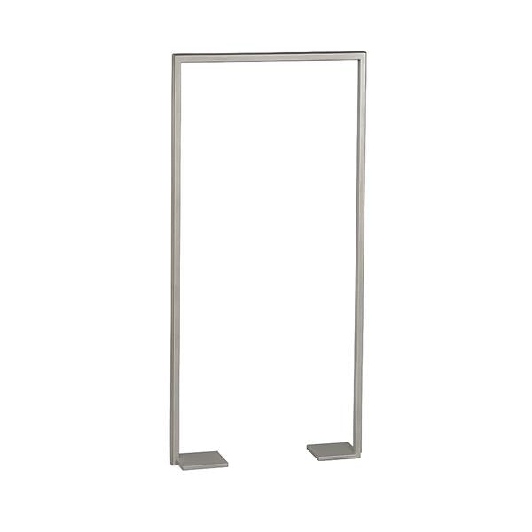 Lacava - Linea Floor-Mount Towel Stand Made Of Stainless Steel, Fixing Floor Kit Included. 19 3/4 InchW, 4 InchD, 41 3/8 InchH