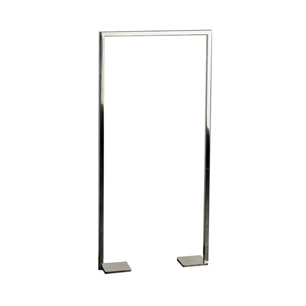 Lacava - Linea Floor-Mount Towel Stand Made Of Stainless Steel, Fixing Floor Kit Included. 19 3/4 InchW, 4 InchD, 41 3/8 InchH