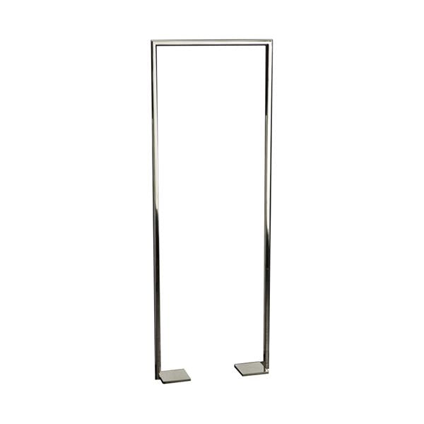 Lacava - Linea Floor-Mount Towel Stand Made Of Stainless Steel, Fixing Floor Kit Included. 19 3/4 InchW, 4 InchD, 55 1/8 InchH