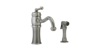 Phylrich - 3Ring Kitchen Faucet with Sidespray