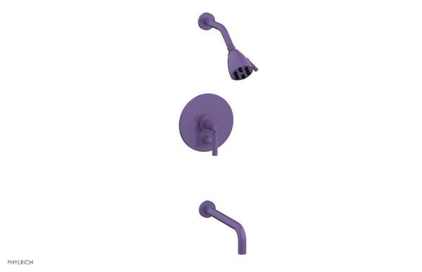 Phylrich - Basic Pressure Balance Tub and Shower Set - 10 Inch Spout - Lever Handle
