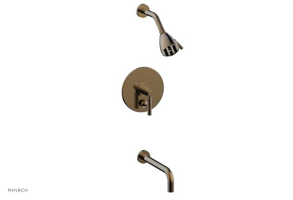 Phylrich - Basic Pressure Balance Tub and Shower Set - 10 Inch Spout - Lever Handle