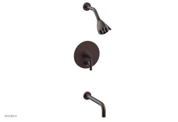 Phylrich - Basic Pressure Balance Tub and Shower Set - 10 Inch Spout - Lever Handle