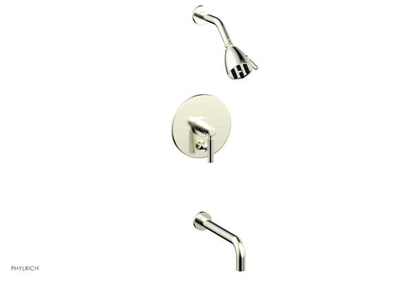 Phylrich - Basic Pressure Balance Tub and Shower Set - 10 Inch Spout - Lever Handle