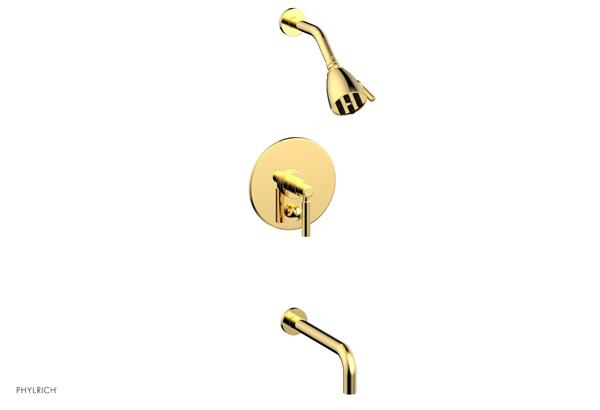 Phylrich - Basic Pressure Balance Tub and Shower Set - 10 Inch Spout - Lever Handle