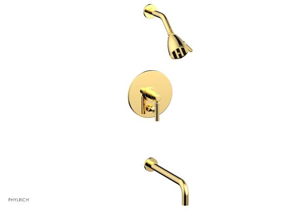 Phylrich - Basic Pressure Balance Tub and Shower Set - 12 Inch Spout - Lever Handle