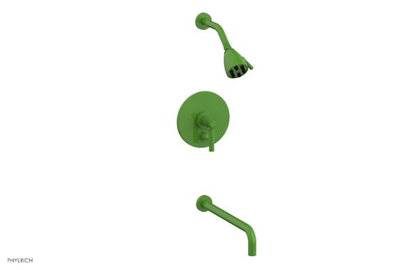 Phylrich - Basic Pressure Balance Tub and Shower Set - 14 Inch Spout - Lever Handle