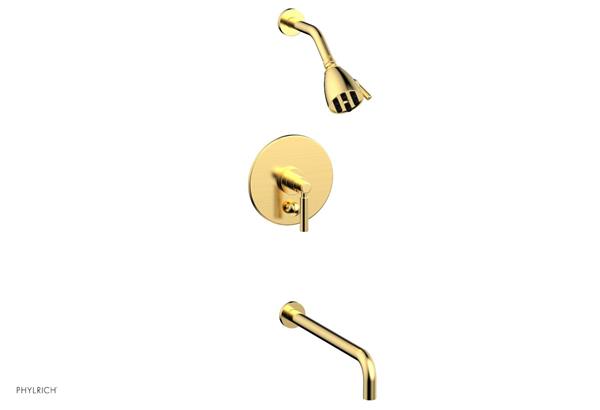 Phylrich - Basic Pressure Balance Tub and Shower Set - 14 Inch Spout - Lever Handle