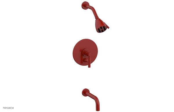 Phylrich - Basic Pressure Balance Tub and Shower Set - 7 1/2 Inch Spout - Lever Handle