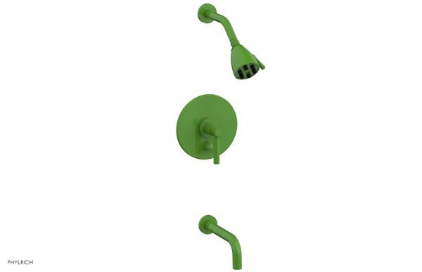 Phylrich - Basic Pressure Balance Tub and Shower Set - 7 1/2 Inch Spout - Lever Handle
