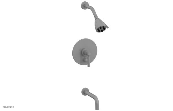 Phylrich - Basic Pressure Balance Tub and Shower Set - 7 1/2 Inch Spout - Lever Handle