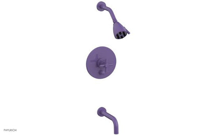 Phylrich - Basic Pressure Balance Tub and Shower Set 7-1/2 Inch Spout - Cross Handle