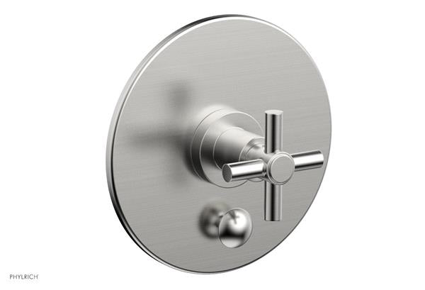 Phylrich - Basic Pressure Balance Plate & Handle Trim Only - Cross Handle