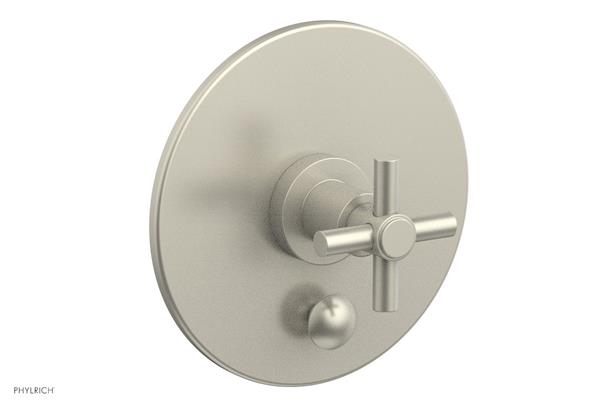 Phylrich - Basic Pressure Balance Plate & Handle Trim Only - Cross Handle
