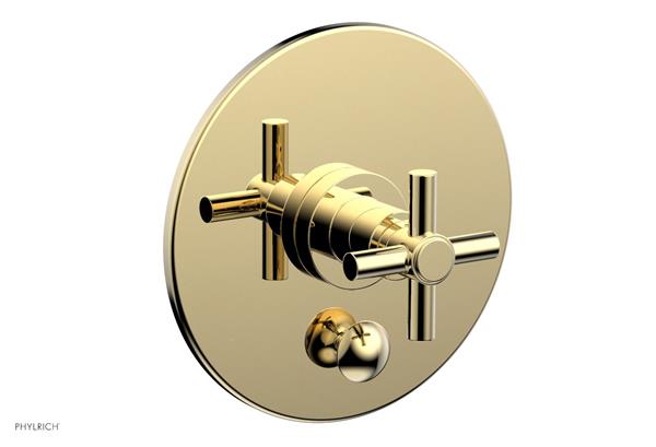 Phylrich - Basic Pressure Balance Plate & Handle Trim Only - Cross Handle
