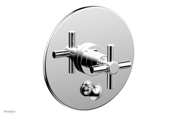 Phylrich - Basic Pressure Balance Plate & Handle Trim Only - Cross Handle