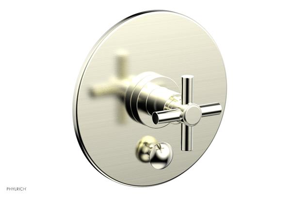 Phylrich - Basic Pressure Balance Plate & Handle Trim Only - Cross Handle