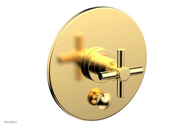 Phylrich - Basic Pressure Balance Plate & Handle Trim Only - Cross Handle