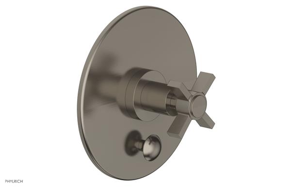 Phylrich - Basic Pressure Balance Plate & Handle Trim Only - Blade Cross Handle