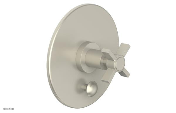 Phylrich - Basic Pressure Balance Plate & Handle Trim Only - Blade Cross Handle