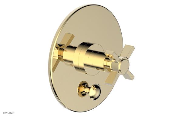 Phylrich - Basic Pressure Balance Plate & Handle Trim Only - Blade Cross Handle