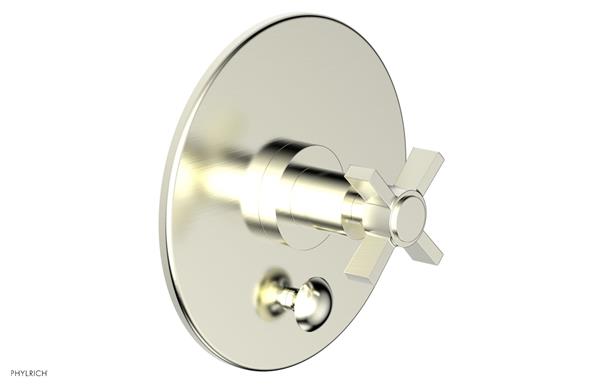 Phylrich - Basic Pressure Balance Plate & Handle Trim Only - Blade Cross Handle