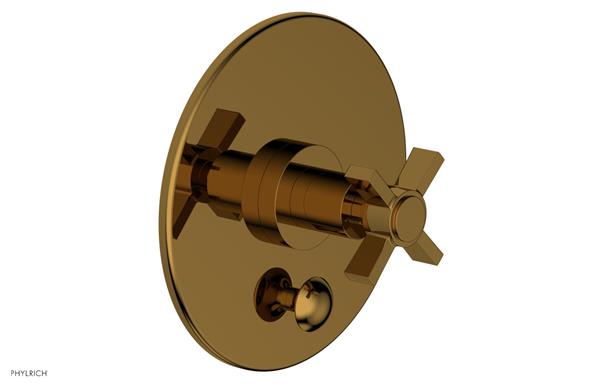 Phylrich - Basic Pressure Balance Plate & Handle Trim Only - Blade Cross Handle