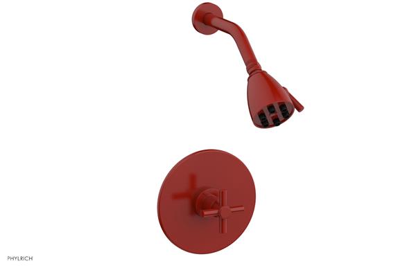 Phylrich - Basic Pressure Balance Shower Set - Tubular Cross Handle