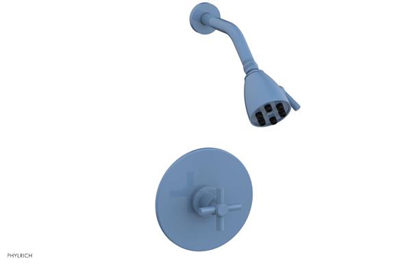 Phylrich - Basic Pressure Balance Shower Set - Tubular Cross Handle