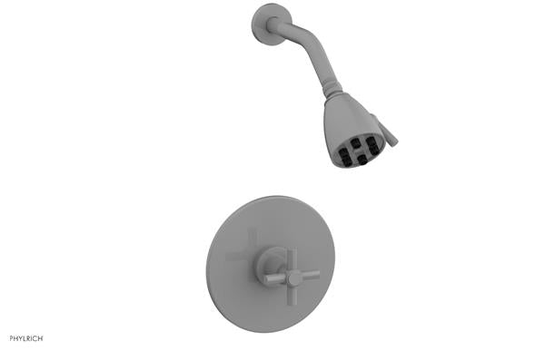 Phylrich - Basic Pressure Balance Shower Set - Tubular Cross Handle