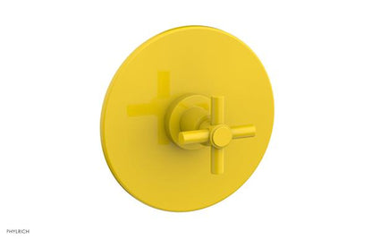 Phylrich - Basic Pressure Balance Plate & Handle Trim Only - Tubular Cross Handle