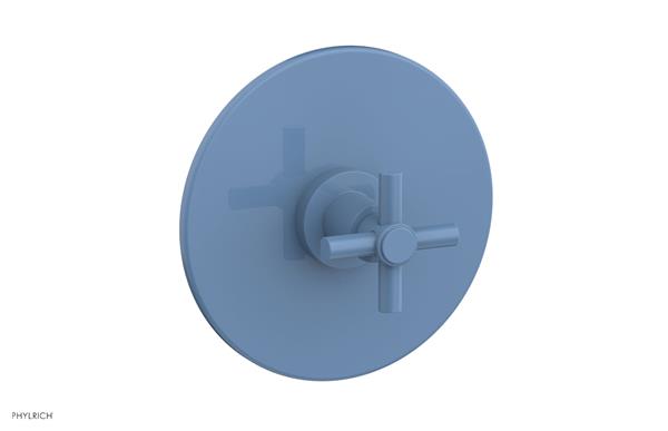 Phylrich - Basic Pressure Balance Plate & Handle Trim Only - Tubular Cross Handle