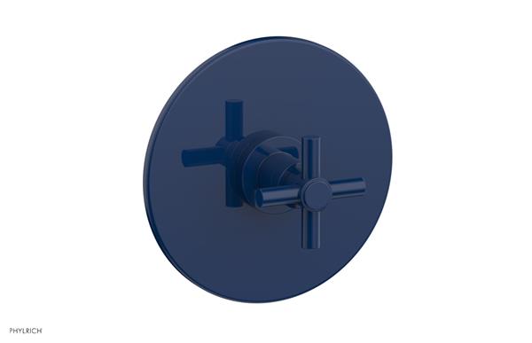 Phylrich - Basic Pressure Balance Plate & Handle Trim Only - Tubular Cross Handle