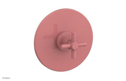 Phylrich - Basic Pressure Balance Plate & Handle Trim Only - Tubular Cross Handle