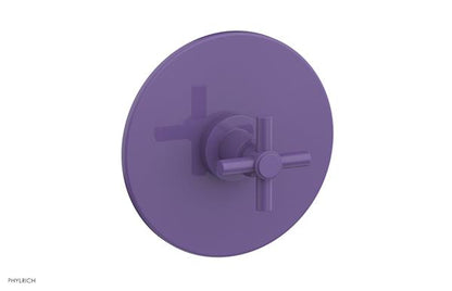 Phylrich - Basic Pressure Balance Plate & Handle Trim Only - Tubular Cross Handle