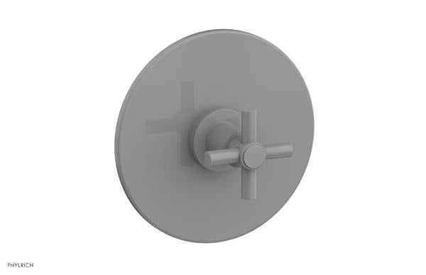 Phylrich - Basic Pressure Balance Plate & Handle Trim Only - Tubular Cross Handle