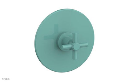 Phylrich - Basic Pressure Balance Plate & Handle Trim Only - Tubular Cross Handle