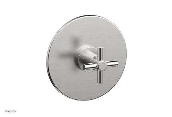Phylrich - Basic Pressure Balance Plate & Handle Trim Only - Tubular Cross Handle