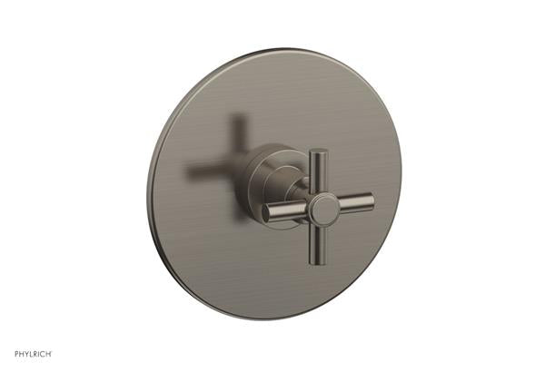 Phylrich - Basic Pressure Balance Plate & Handle Trim Only - Tubular Cross Handle
