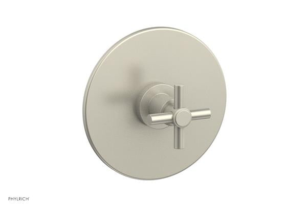 Phylrich - Basic Pressure Balance Plate & Handle Trim Only - Tubular Cross Handle